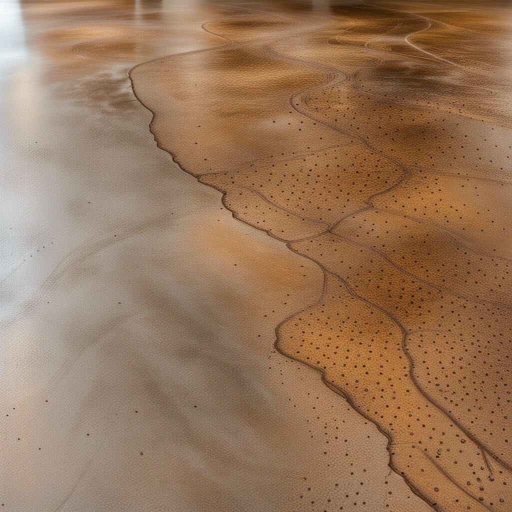 light brown stained concrete