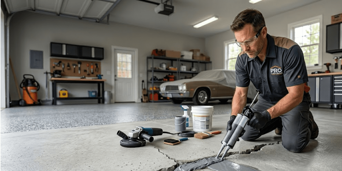 garage floor cement repair