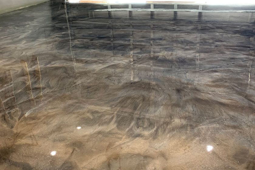 metallic epoxy flooring