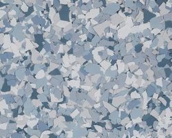 blue and white flake epoxy